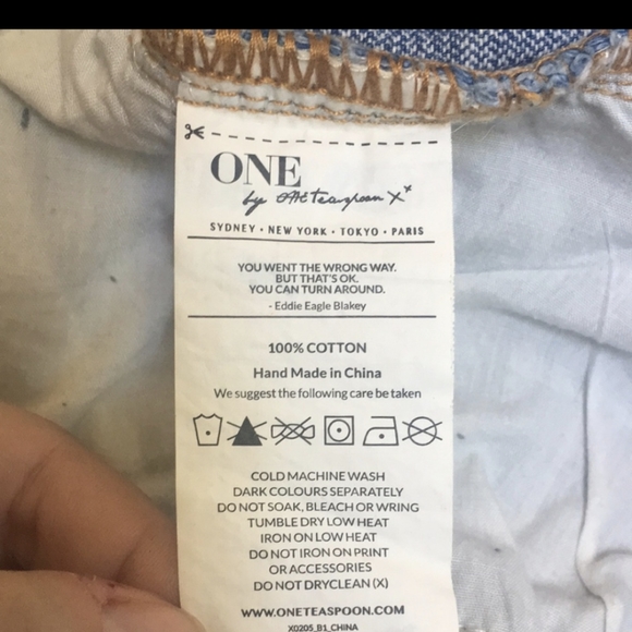 One Teaspoon Awesome Baggies Destroyed Jean - Picture 9 of 9